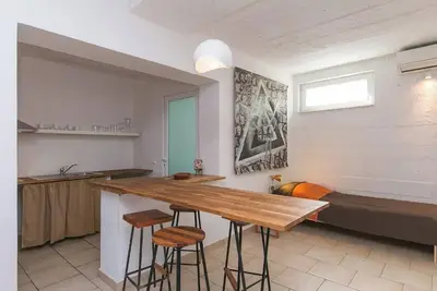 Villa Ivka Studio A -  unique single space: living, sleeping, kitchen, bathroom