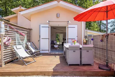 Image de Maison de vacances 'Escapades Marines' avec terrasse privée, Wi-Fi et climatisation