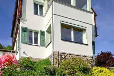 Image de Maison de vacances 'Weitblick' avec vue sur les montagnes, terrasse privée et Wi-Fi