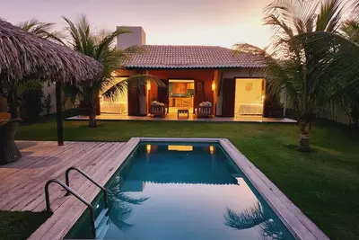 Image de Bungalow 01 - with two suites and private pool 100m from the beach