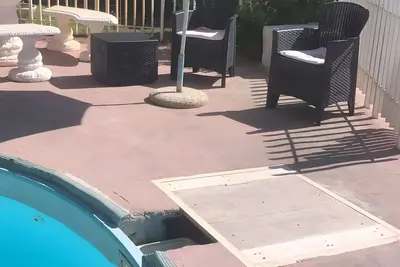 Image de Maison de vacances 'Nessi' avec vue sur la mer, piscine privée et Wi-Fi