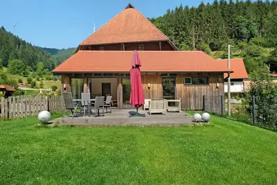 Image de Maison de vacances 'Steinenbachhäusle' avec vue sur les montagnes, terrasse partagée et Wi-Fi