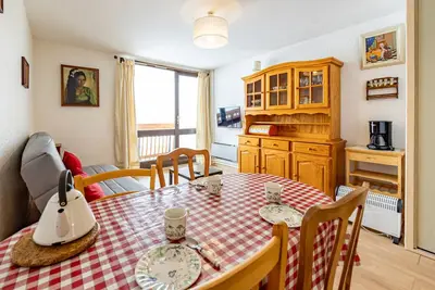 Image de Studio cosy avec balcon vu neige, 4 pers, Saint-François Longchamp