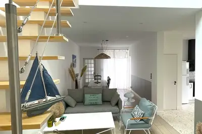Image de Maison charmante près de la plage avec Wifi, au cœur de Saint-Jean-de-Monts
