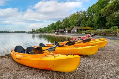 Image de Tranquil Pine Lake Cabin Getaway – Indoor Pool, Gym & Onsite Dining