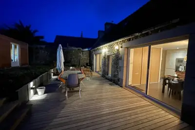 Image de Côte de Granit Rose en Bretagne: Maison tout confort-Wifi-4 à 6 personnes