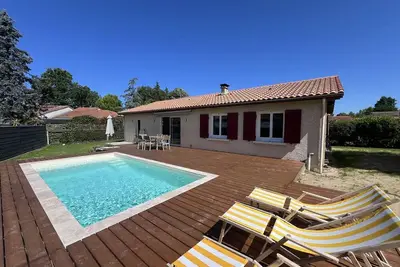Image de Angresse proche Hossegor \"villa Gaztainoak\" pour 6 personnes avec piscine et wifi