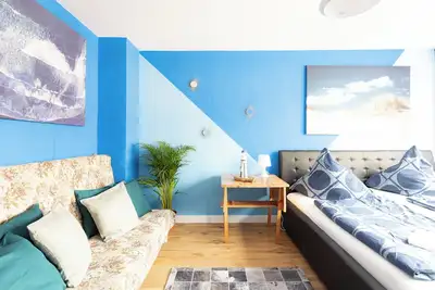 Image de - Ocean Haven Deluxe with Coastal Charm - 2-Room Sea-Inspired Apartment 75 qm -