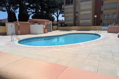 Image de Studio 4 couchages avec parking privé et piscine