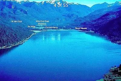 Iconic 4 Br 5 Ba Log Chateau on Vallecito River & Lake, 12, 000 to 14, 000 Mtns.