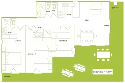 Image de F4 - Casina n° 17 - 3 Chambres - Vue Mer