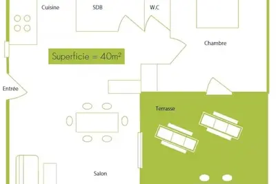 Image de F2 - Casina n° 5 - 1 Chambre - Vue Mer