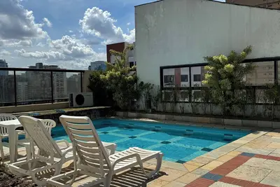 Image de Itaim Bibi apartment, in the financial center of Sp, close to Ibirapuera Park.