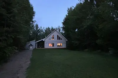 Image de Villa en bois rond de luxe • Plage privée • 10 pers. • Lac Supérieur