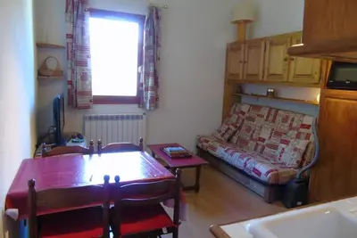 Image de 150m des commerces, 2ème étage, vue vallée, télévision, casier à ski, 30m², Valfréjus