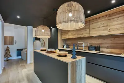 Image de Appartement neuf 73m² centre Saint-Gervais, 2 chambres, parking, wifi