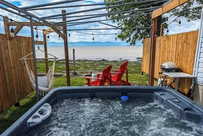 Image de Chalet #10 - Spa avec vue sur le fleuve | Foyer |