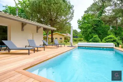 Image de Villa familiale avec piscine chauffée 8 pers Biscarrosse Golf