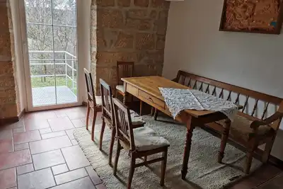 Image de Maison de vacances 'Am Alten Steinbruch' avec terrasse partagée, jardin partagé et Wi-Fi