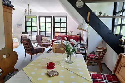 Image de Appartement 'Ferienwohnung Königswinter' avec terrasse partagée, balcon et Wi-Fi