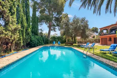 Image de Los Caños, Villa méditerranéenne, bbq, piscine, 5min-beach