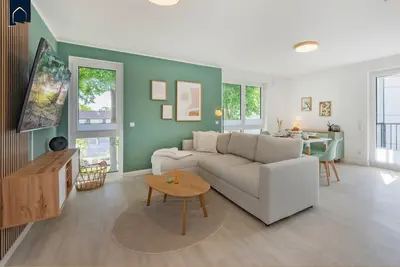 Image de Modern Xxl vacation apartment in Kölpinsee with balcony, within walking distance of the beach & lake