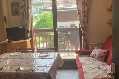 Image de Studio cosy pour 4 avec balcon près des télécabines