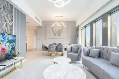 Image de Superbe appartement 3 chambres avec vue sur Burj et le centre commercial de Duba