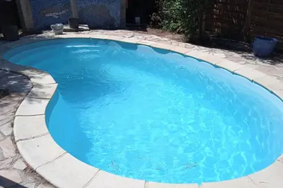 Image de Maison de vacances 'Avec Piscine 12 Personnes' avec piscine privée, terrasse partagée et Wi-Fi