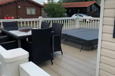 Image de Hot tub breakaway with Castle view