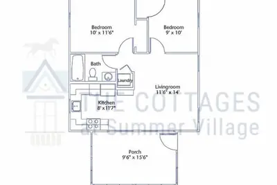 Fully furnished cottage, minutes from the beach.