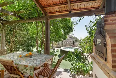 Image de Vacances 'Casa Fuente Hervera' avec vue sur la montagne, Wi-Fi et climatisation