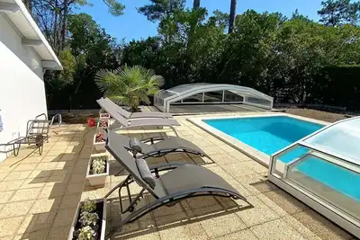 Image de Maison de vacances pour 6 personnes avec piscine à Lacanau Océan