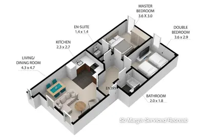 Image de 30% Monthly Discount |Long-Stay| St Mary's Retreat