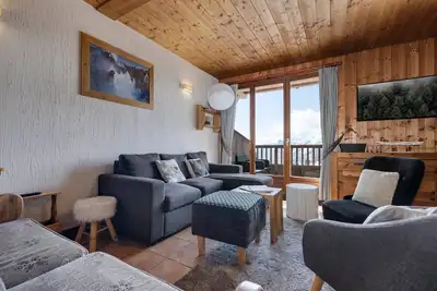 Image de Triplex Neuf 120m² Sud avec Balcons et WiFi - La Rosière