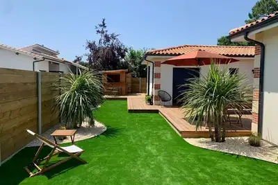 Image de Villa vacances 4 chambres avec boulodrome et bar d'été typique Bassin d'Arcachon