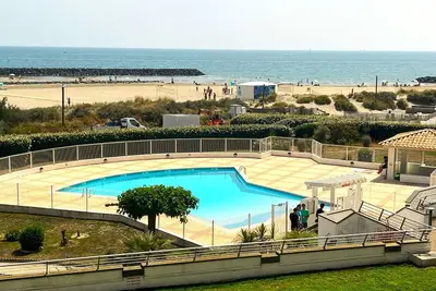 Image de Appartement 4 pers au bord de mer avec accès piscine