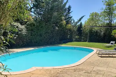Image de Graine d'Etoiles\nMaison en pierres 6 personnes Piscine 11m \nArdèche Sud