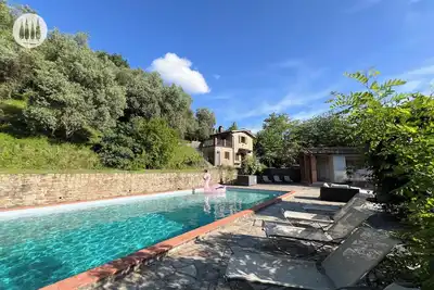 Dream villa in Tuscany with pool, stunning views and its own church
