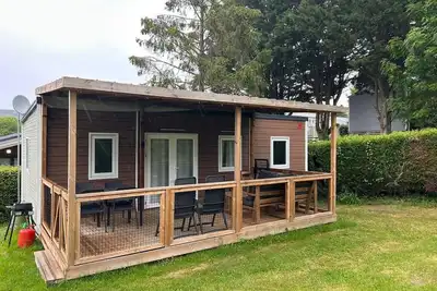 Image de Mobilhome Premium 3 chambres 6 personnes Camping 5* grande parcelle calme