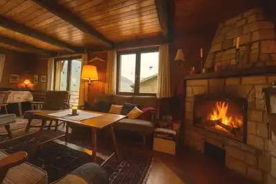 Image de Chalet cosy, vue Alpes, cheminée & grande terrasse