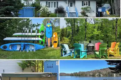Image de Chalet-Belle Auberge: Spa+Accès au Lac-Supérieur+5 kayaks+1 paddle-board