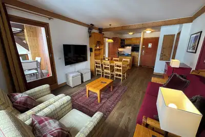 Image de Appartement spacieux et lumineux de 2 chambres au cœur d'Arc 1950 - 6 couchages