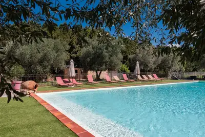 Image de Maison de vacances 'Gite Du Mas De L'horte' avec piscine partagée, terrasse et jardin partagé