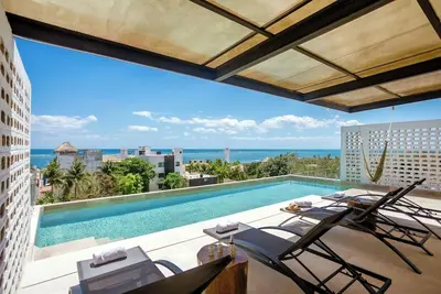 Image de Puerto Morelos King size pool + matrimonial 403
