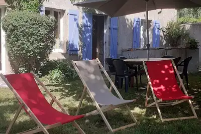 Image de Appartement 'Le Tilleul' avec vue sur montagne, terrasse privée et jardin privé