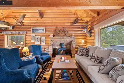 Sunriver Log Cabin, Riverfront Deschutes Retreat