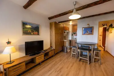 Image de Joli studio 5p avec balcon et vue montagne - Le Sauze