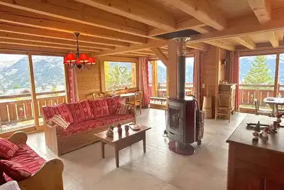 Image de Chalet individuel Les Saisies pour 12 pers. , superbe vue Mont Blanc