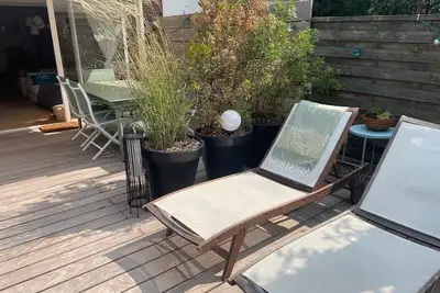 Image de Maison familiale avec grande et belle terrasse à 100m de la plage de l'Océan,